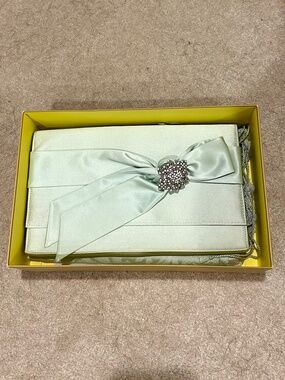 Banana Republic vintage satin clutch and shawl/scarf